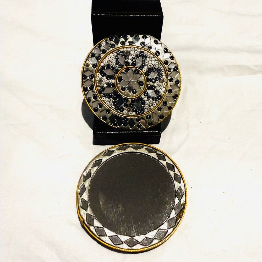 New Handcrafted Mosaic “Pocket”Mirrors- many colors available.